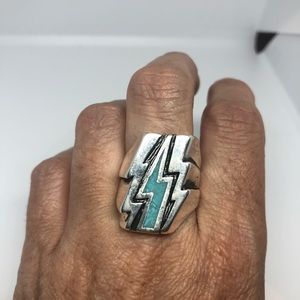 Vintage southwestern lightning bolt men’s ring